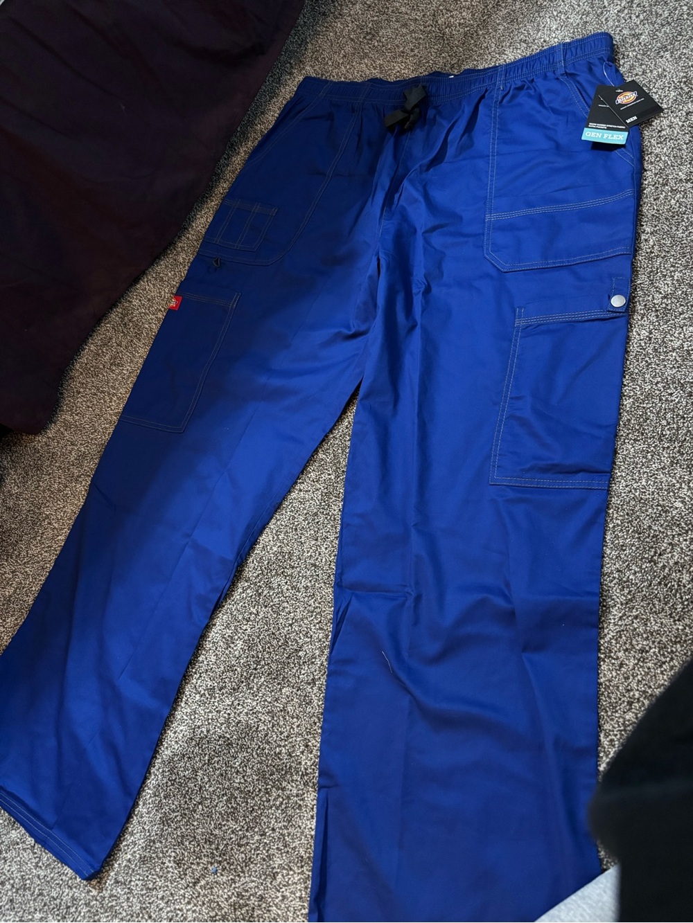Dickies Men’s Cobalt Blue Cargo Scrub Pants